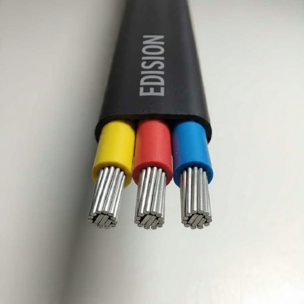 Three Core Flat Aluminium Wire